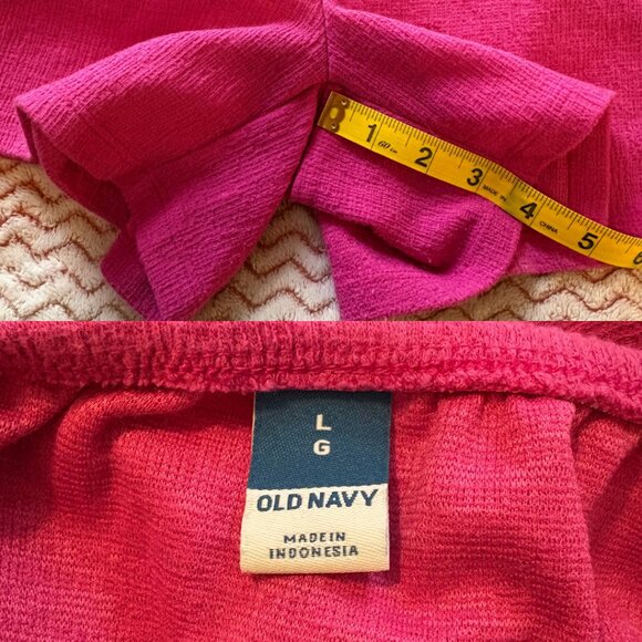 Old Navy Halter Tie-Neck Pink Romper - Size Large - Picture 7 of 8